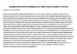 2021 12 05 TOULON JOURNEE NATIONALE D HOMMAGE AUX MORTS POUR LA FRANCE